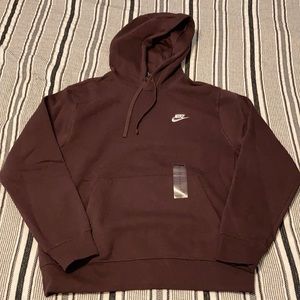 Brown Nike hooded sweatshirt